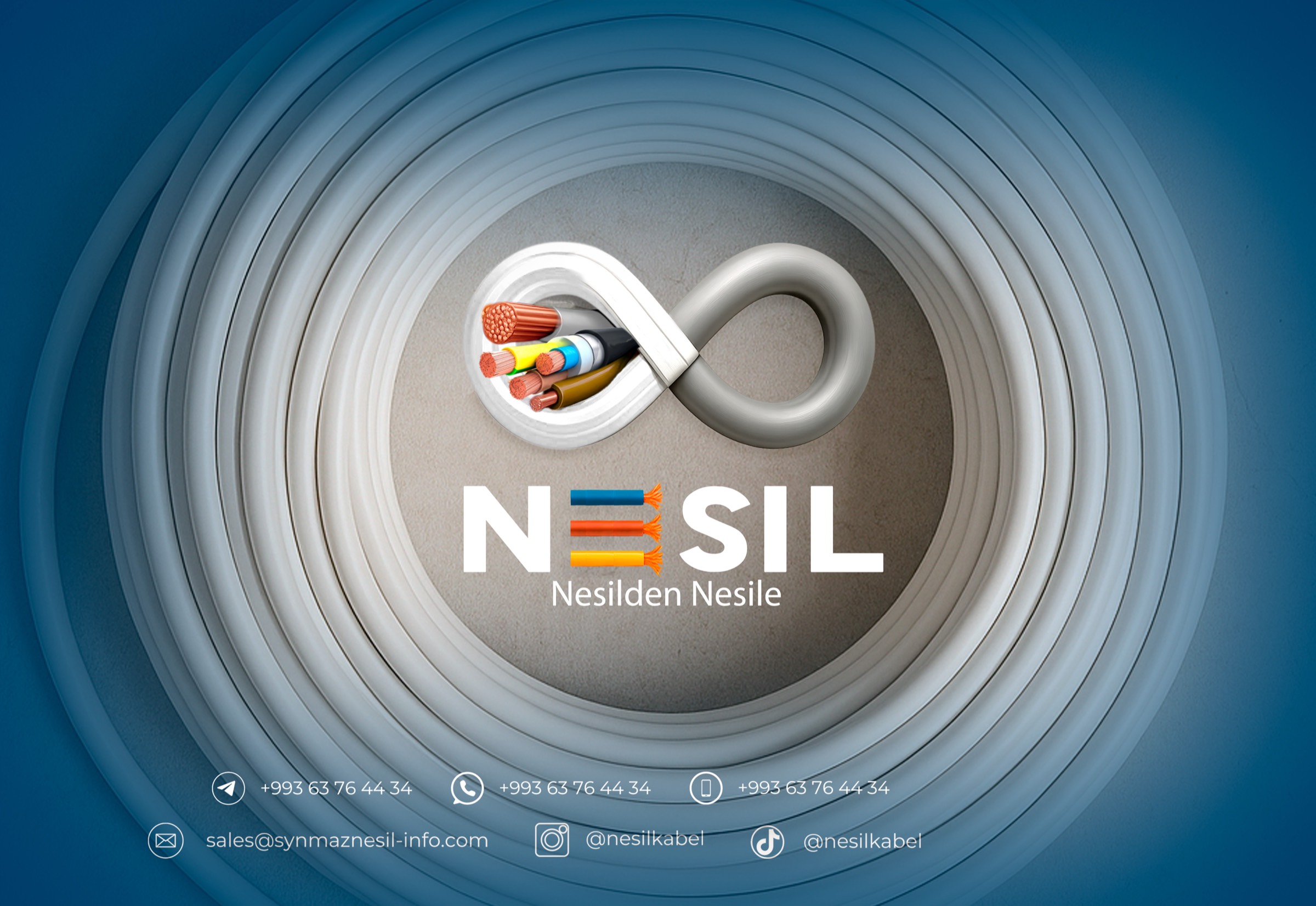Cable extrusion line inside a Nesil Cable manufacturing plant